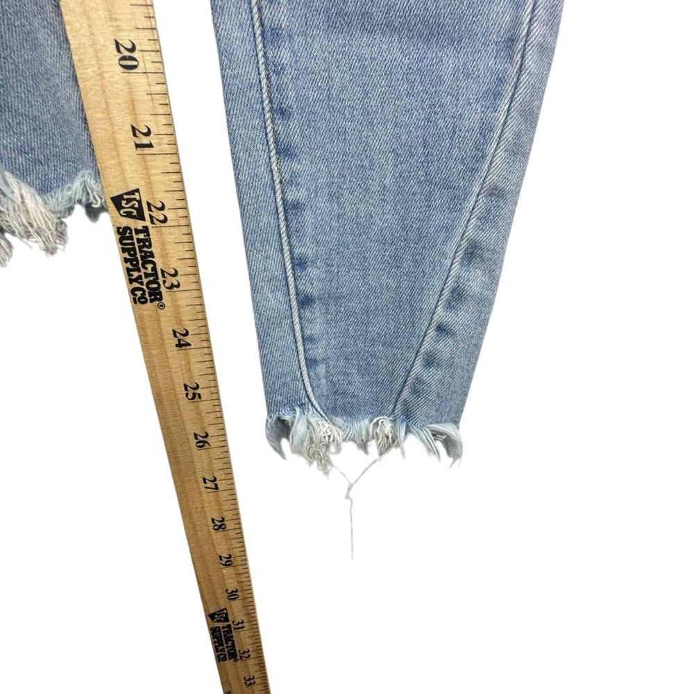 KanCan Light Wash Factory Distressed Frayed Ankle Jeans Size 5/26 Style kc8393l - Picture 6 of 8
